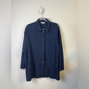 Sangam Textured Duster Blazer Jacket